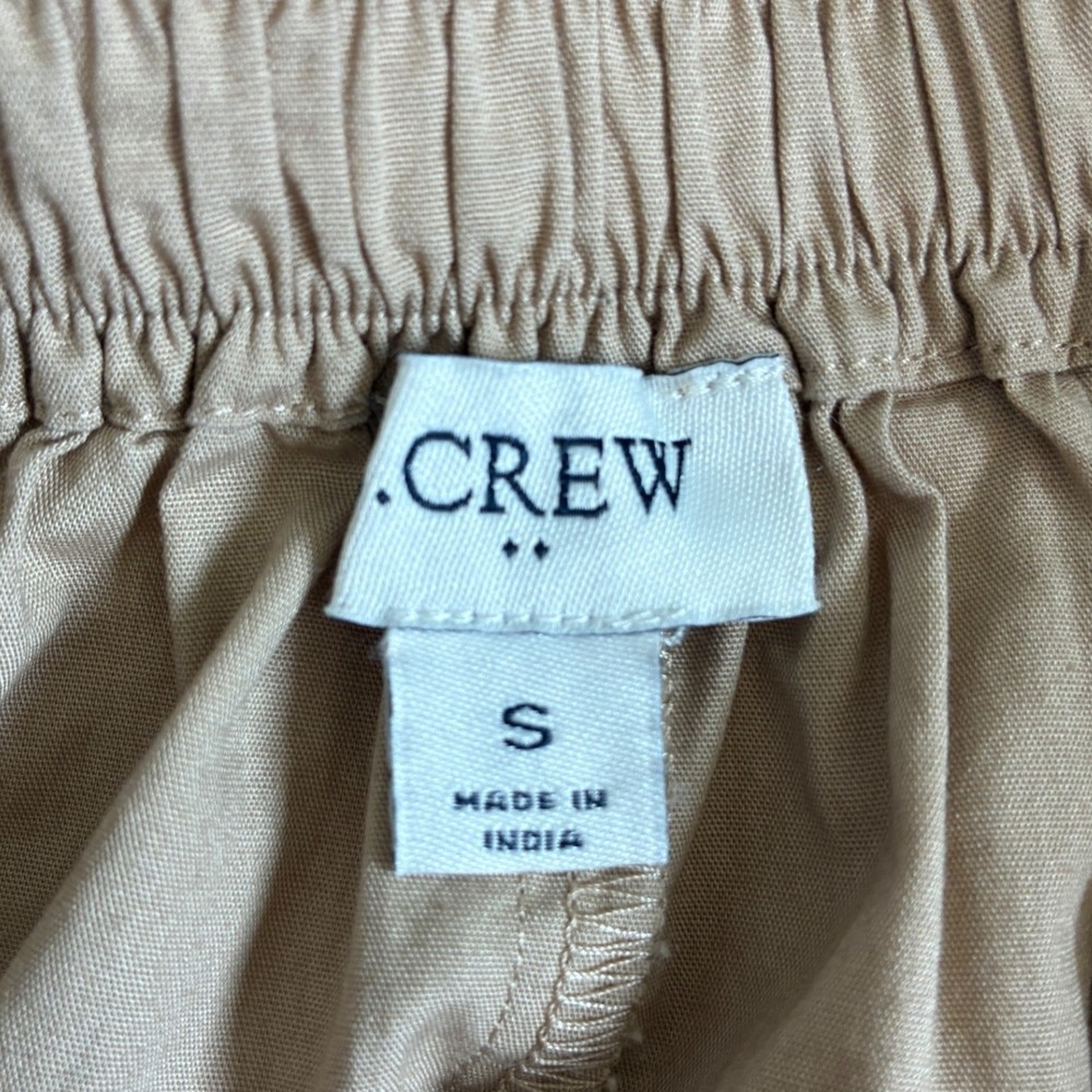 J. Crew Womens Khaki Tan Cotton Button Front Pleated Midi Skirt Small CH391 - Picture 13 of 13